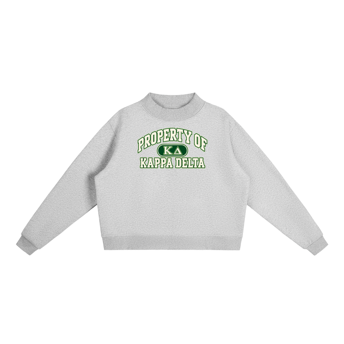Kappa Delta Essential Fleece Mock-Neck Crew Sweatshirt