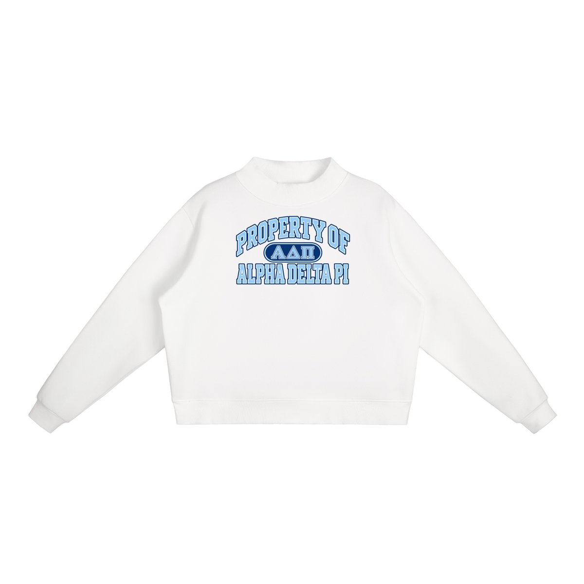 ADPI Essential Fleece Mock-Neck Crew Sweatshirt