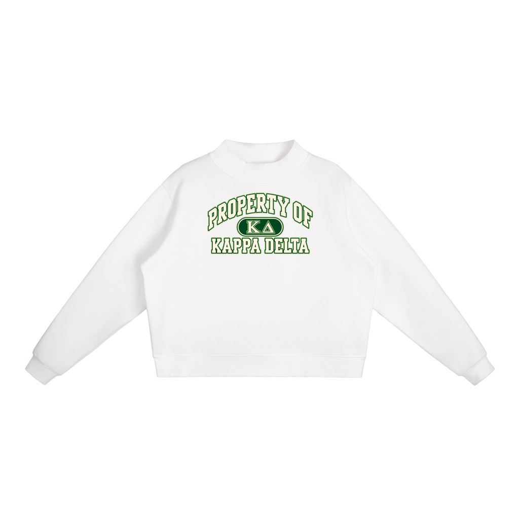 Kappa Delta Essential Fleece Mock-Neck Crew Sweatshirt