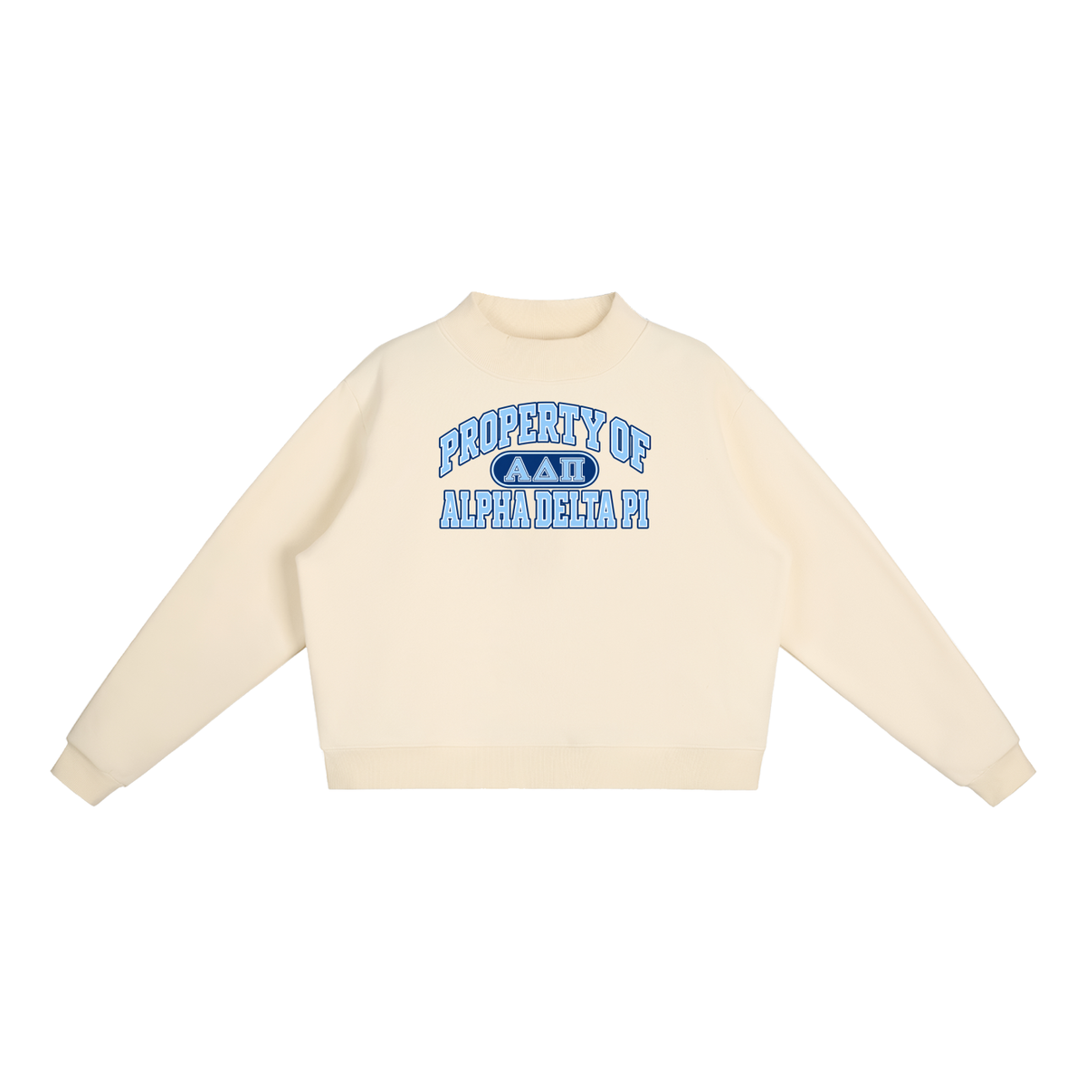 ADPI Essential Fleece Mock-Neck Crew Sweatshirt