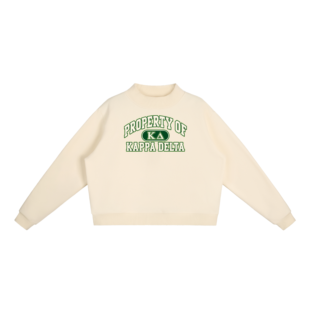 Kappa Delta Essential Fleece Mock-Neck Crew Sweatshirt
