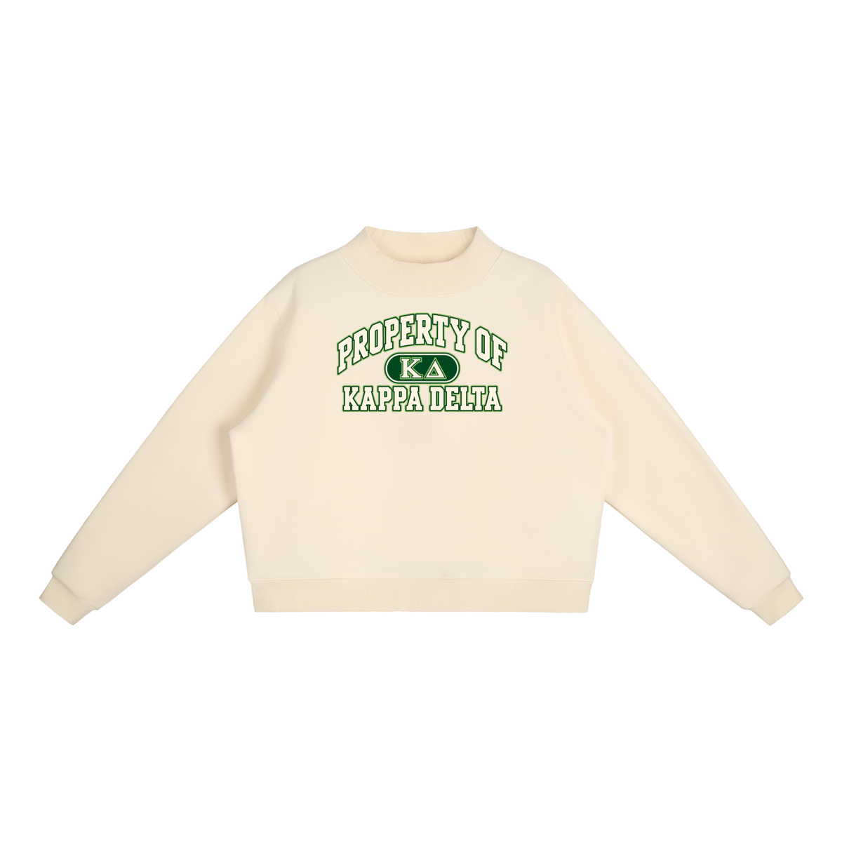 Kappa Delta Essential Fleece Mock-Neck Crew Sweatshirt