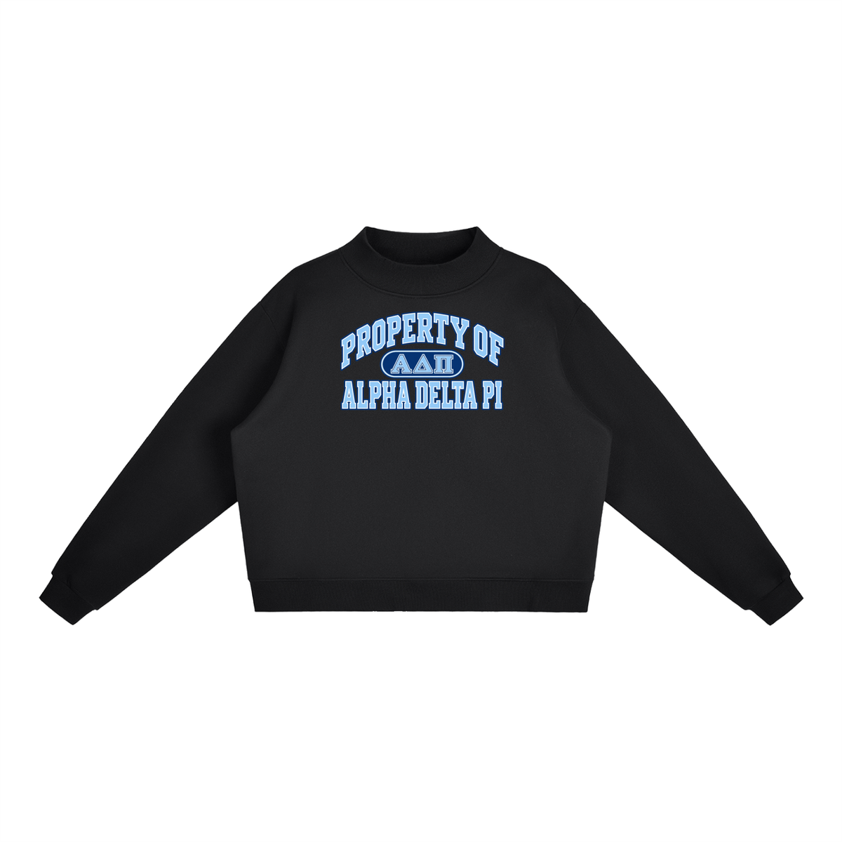 ADPI Essential Fleece Mock-Neck Crew Sweatshirt